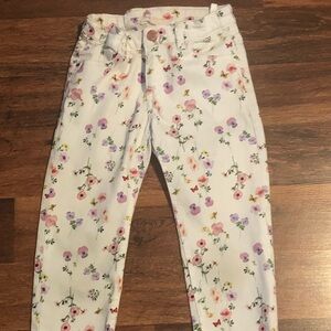 Hollister Kids Floral Jeans - White and Purple